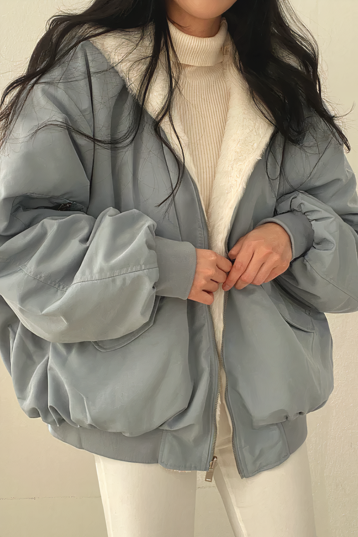 Amelina | Dames Winterjas met Capuchon – Warme Jas met Kasjmierlook