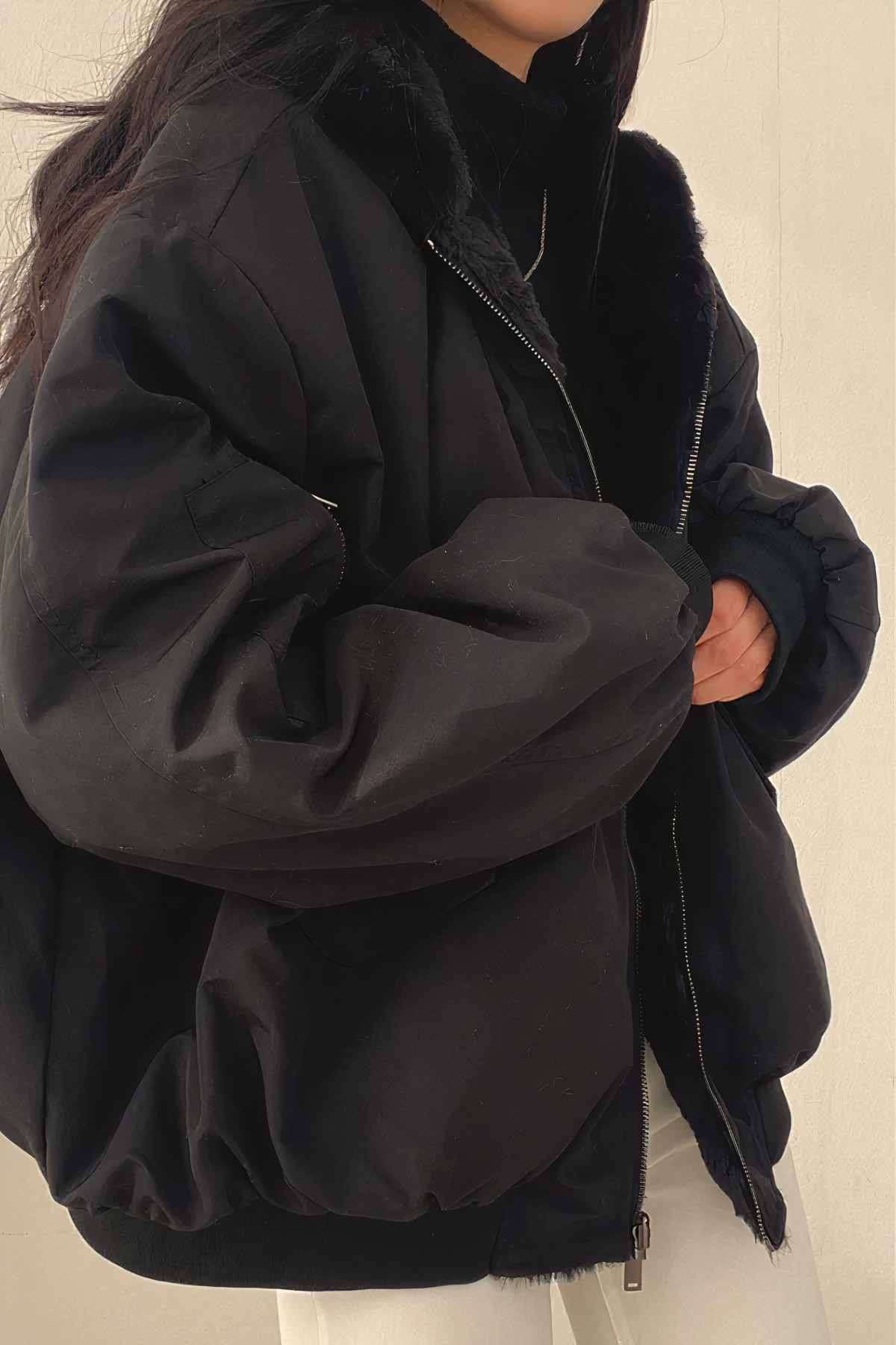 Amelina | Dames Winterjas met Capuchon – Warme Jas met Kasjmierlook