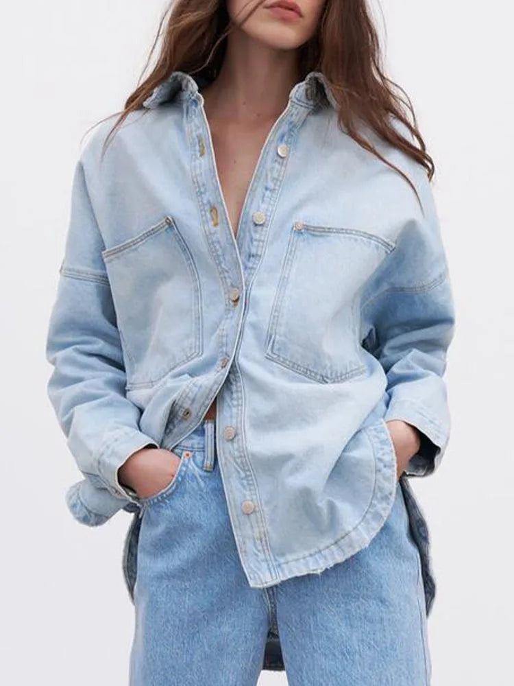 Elsi | Denimjas voor dames – Casual, veelzijdige spijkerjas met knopen
