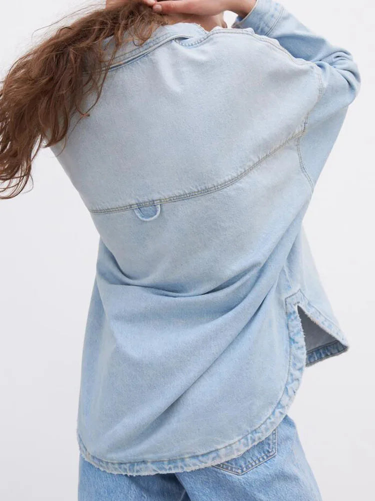 Elsi | Denimjas voor dames – Casual, veelzijdige spijkerjas met knopen