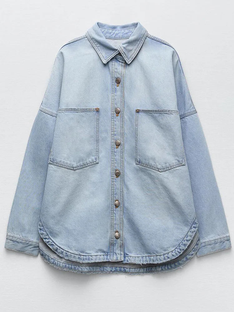 Elsi | Denimjas voor dames – Casual, veelzijdige spijkerjas met knopen