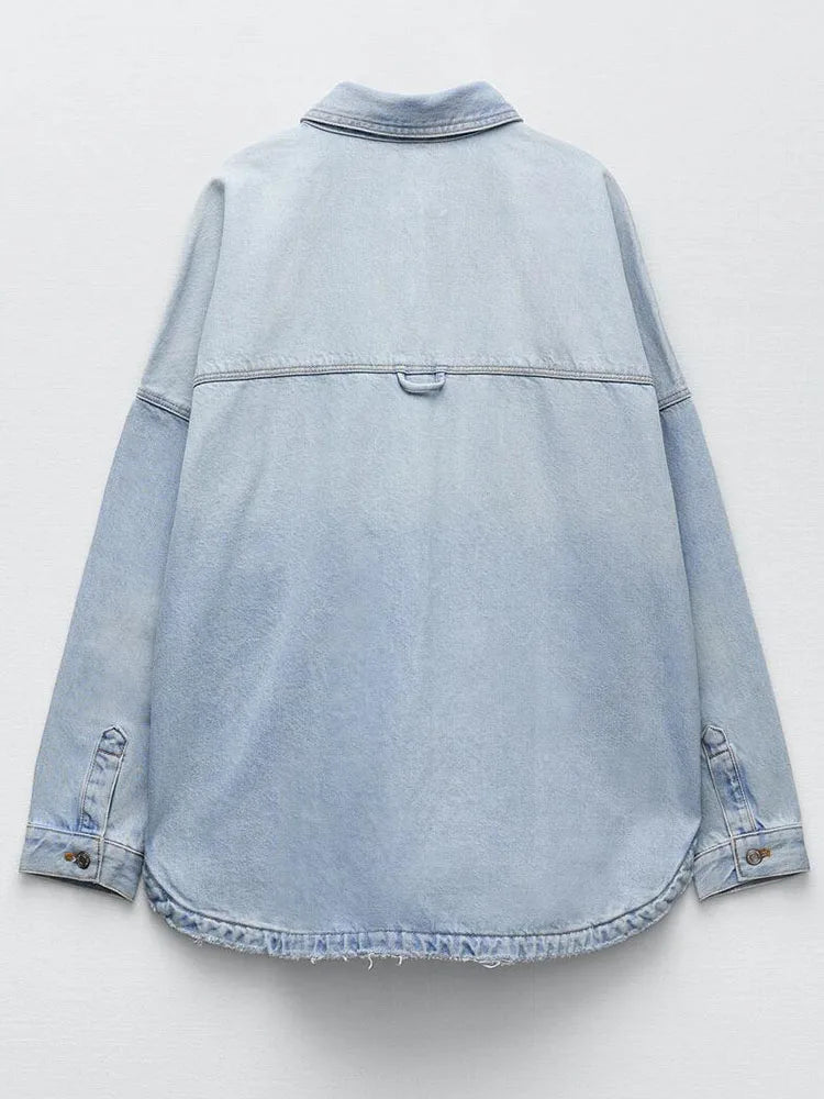 Elsi | Denimjas voor dames – Casual, veelzijdige spijkerjas met knopen