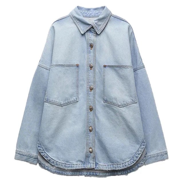 Elsi | Denimjas voor dames – Casual, veelzijdige spijkerjas met knopen