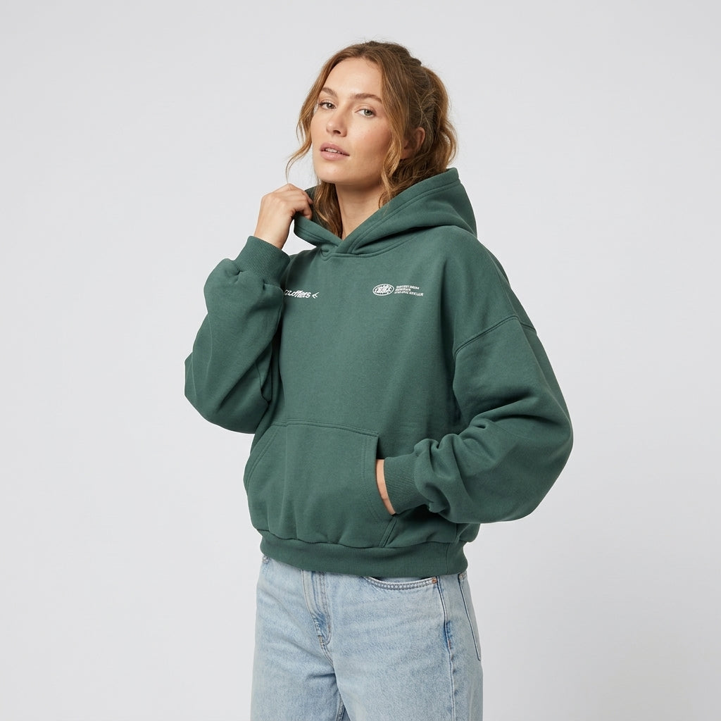 Evarine | Dames Hoodie van Katoenmix – Luxe Design, Ontspannen Pasvorm