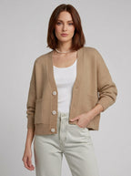 Ashlyn | Dames Gebreid Vest met Structuur – V-hals Vest met Knoopsluiting aan de Voorkant