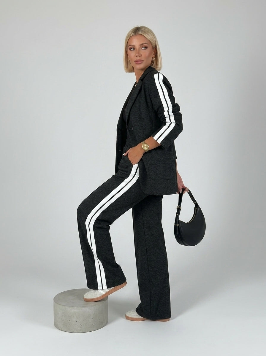 Aureline | Dames Blazer Set met Elastische Broek – 2-Delig Kantoorpak