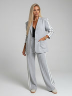 Aureline | Dames Blazer Set met Elastische Broek – 2-Delig Kantoorpak