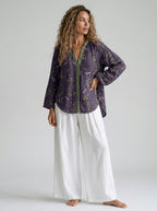 Laelia | Dames Gebloemde Boho Blouse – V-Hals & Losvallende Pasvorm