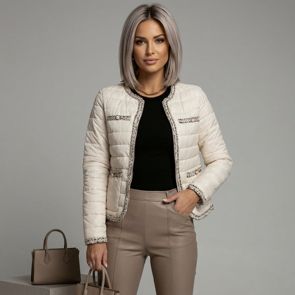 Ginevra | Damestrui met Ronde Hals – Warme Elegante Trui met Lange Mouwen