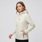 Lunaria | Dames Hooded Jas – Casual Jas met Volledige Ritssluiting