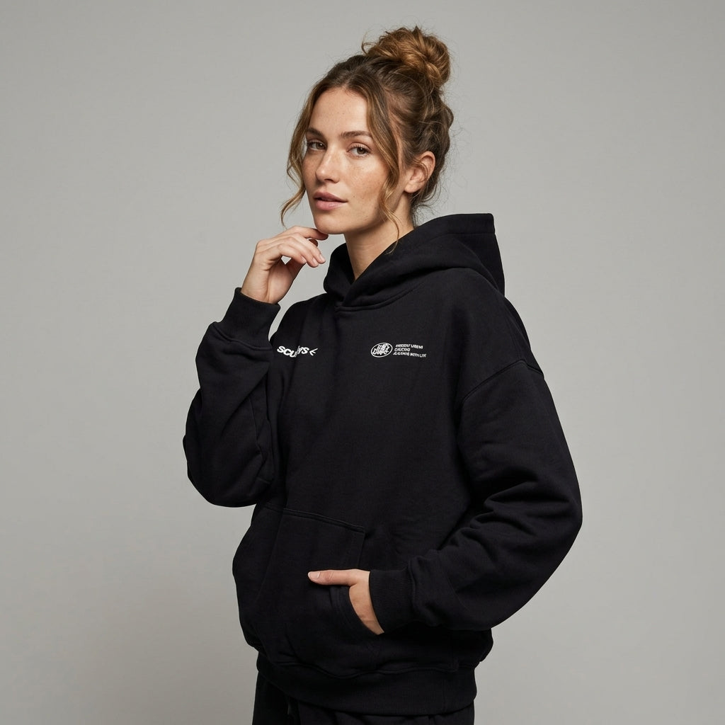 Evarine | Dames Hoodie van Katoenmix – Luxe Design, Ontspannen Pasvorm