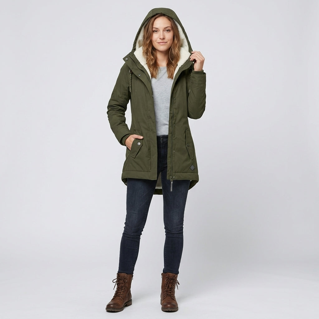 Elenisse | Lange Dames Winterjas – Waterdicht & Winddicht