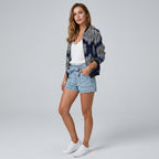 Maorian | Dames Bomberjack met Bloemenprint – Ritssluiting & Casual Look