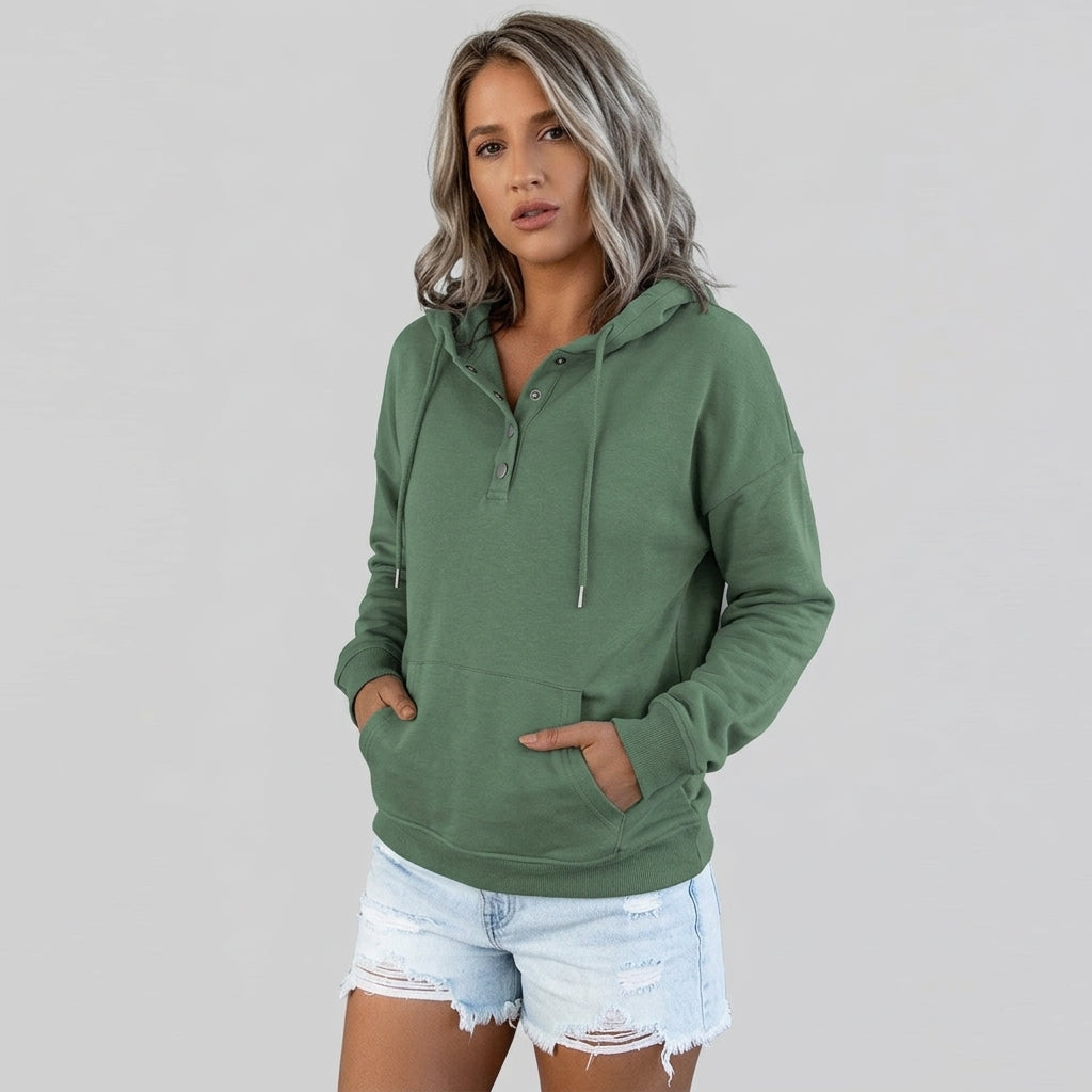 Raelor | Dames Hoodie – Effen Design, Regular Fit & Zachte Comfortabele Stof