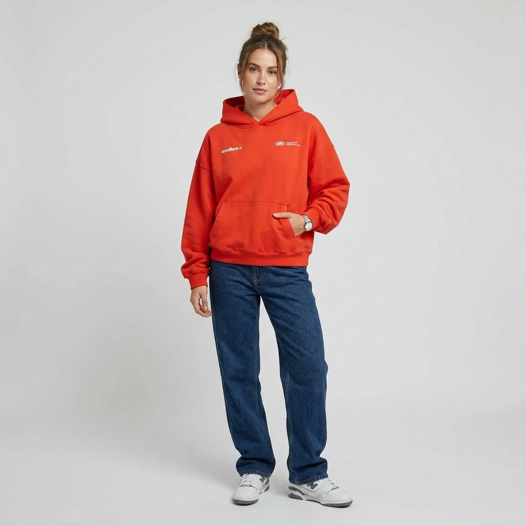 Evarine | Dames Hoodie van Katoenmix – Luxe Design, Ontspannen Pasvorm