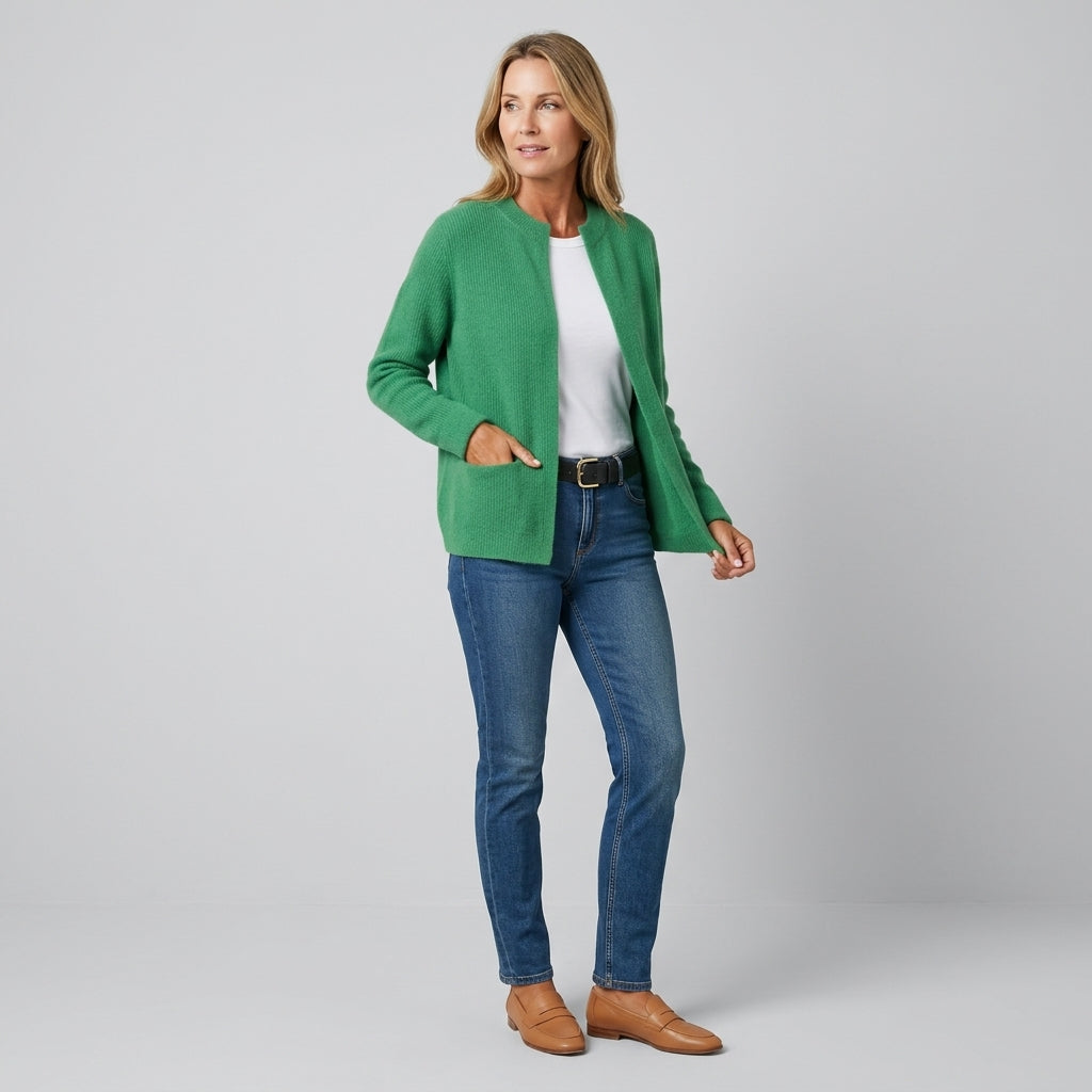 Amoria | Damesvest – Zacht Gebreid Vest met Warme Pasvorm