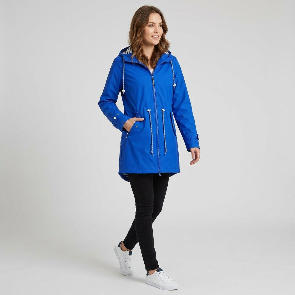 Evelina | Dames Regenjas – Waterdichte Outdoor Jas, Winddicht met Verstelbare Capuchon