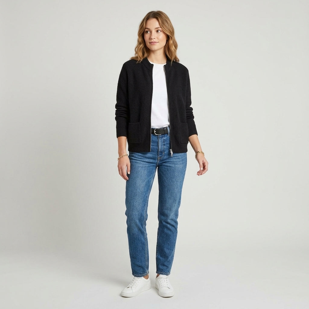 Amoria | Damesvest – Zacht Gebreid Vest met Warme Pasvorm