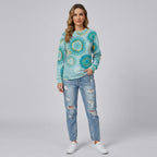 Anelith | Damestrui met Geometrische Print – Losvallende Trui, Casual Design