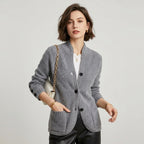 Annelore | Damesvest van Cashmere – Luxe Cardigan met Knoopsluiting