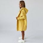 Vaerelle | Oversized damesvest met capuchon – knielengte