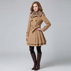 Therylia | Vintage trenchcoat voor dames – met ceintuur in de taille