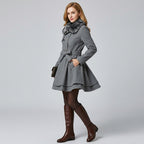 Therylia | Vintage trenchcoat voor dames – met ceintuur in de taille