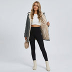 Nerella | Zwarte windjack voor dames – Warme, casual jas met ritssluiting