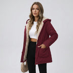 Nerella | Zwarte windjack voor dames – Warme, casual jas met ritssluiting