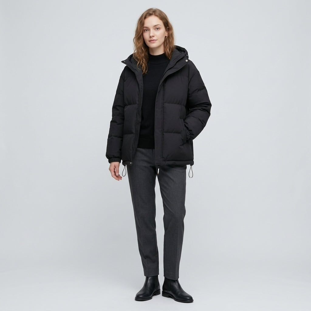 Dulcinea | Gevoerde Dames Winterjas met Capuchon – Warm, Waterafstotend & Stijlvol
