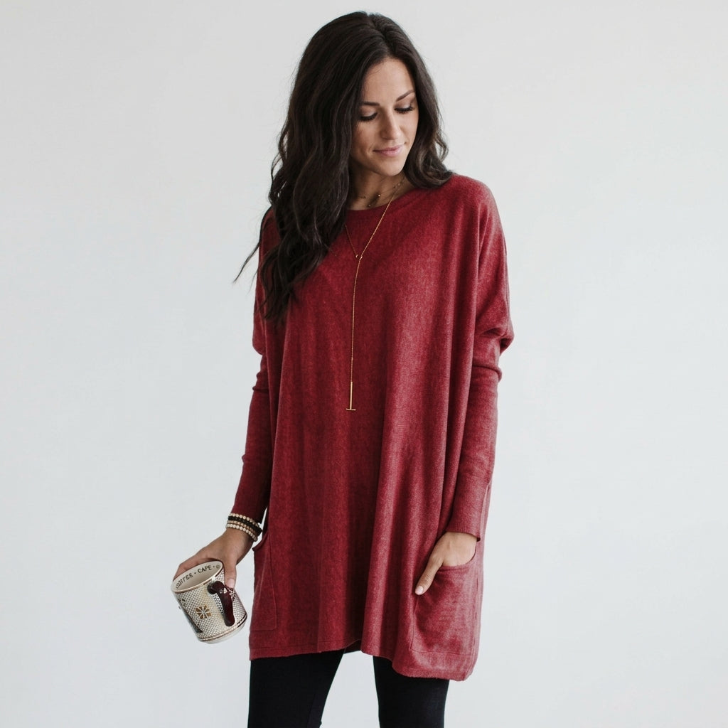 Octavie | Dames Tuniek – Comfortabele Tuniek met Losse Pasvorm en Tijdloze Stijl