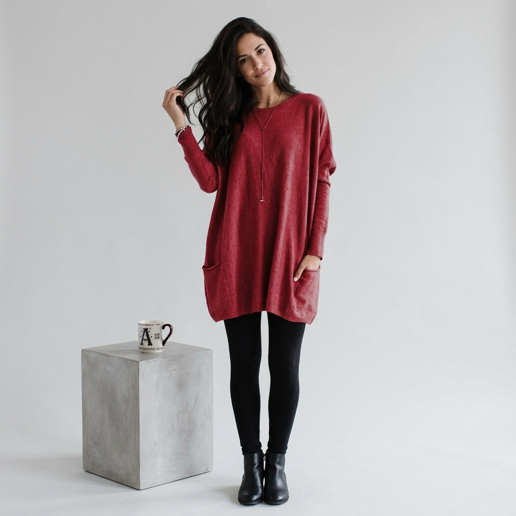 Octavie | Dames Tuniek – Comfortabele Tuniek met Losse Pasvorm en Tijdloze Stijl
