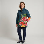 Keturah | Vintage Damesjas met Bloemenprint – Gewatteerde Jas met Retro Floral Design