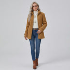 Neriah | Dames Fleecejas van Zachte Sherpa – Volledige Rits, Warm en Comfortabel