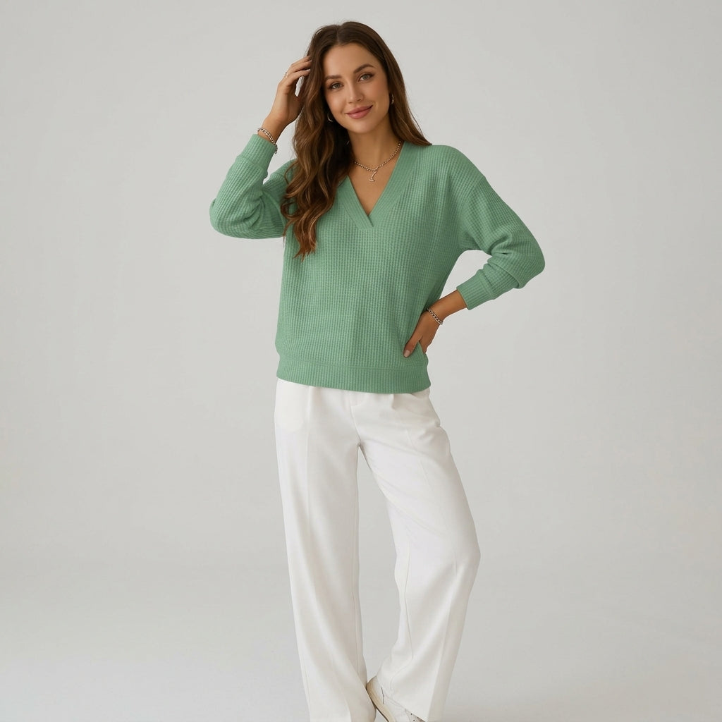 Querida | Damesblouse – Elegante Vintage Blouse met Tijdloos Design voor Dagelijks Gebruik