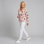 Elsinia | Dames Cardigan met Kattenprint – Gebreide Cardigan met Speelse Print