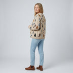 Elsinia | Dames Cardigan met Kattenprint – Gebreide Cardigan met Speelse Print