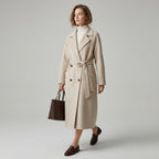 Xanthe | Luxe Kasjmier Trenchcoat Dames – Lange Warme Damesjas