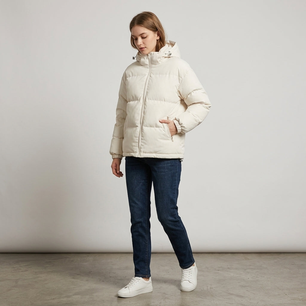 Dulcinea | Gevoerde Dames Winterjas met Capuchon – Warm, Waterafstotend & Stijlvol