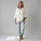 Harmina | Dames Hoodie met Capuchon, Trekkoord & Losse pasvorm