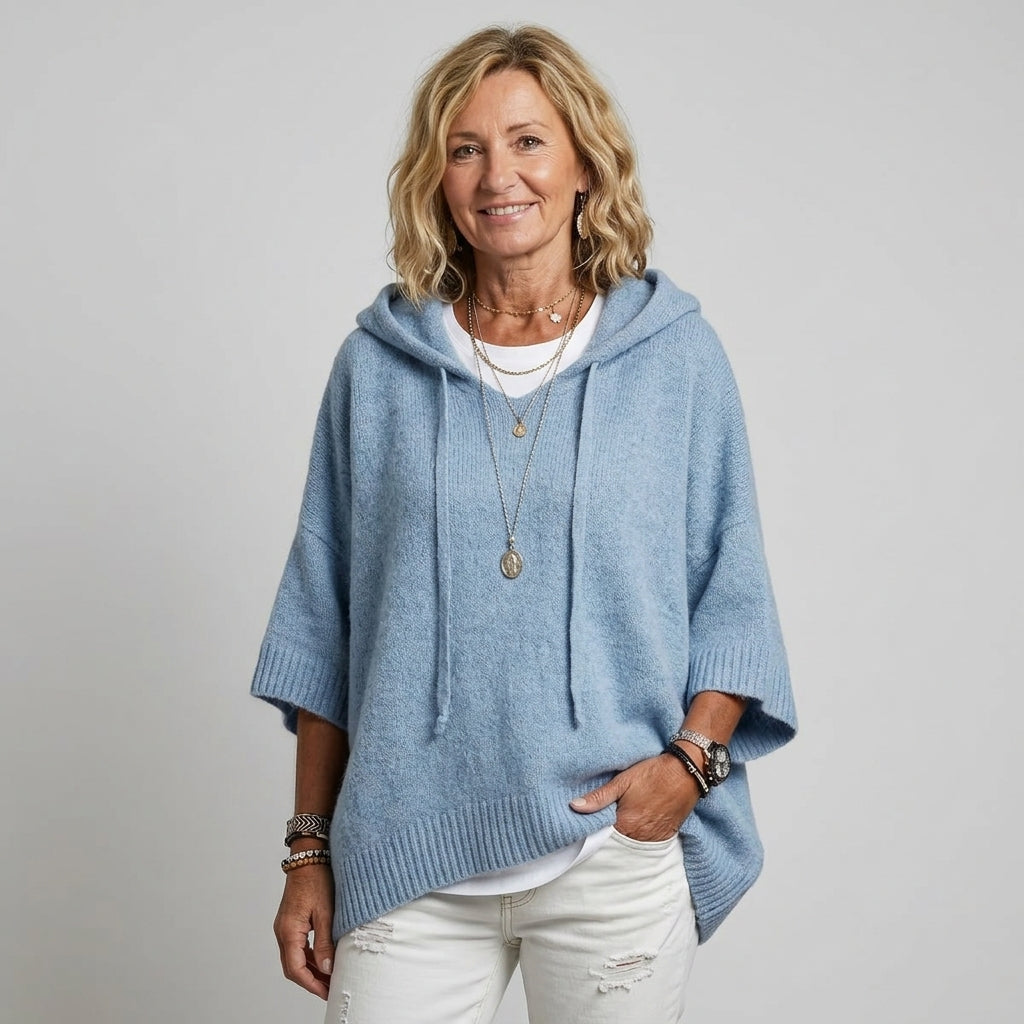 Harmina | Dames Hoodie met Capuchon, Trekkoord & Losse pasvorm