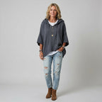 Harmina | Dames Hoodie met Capuchon, Trekkoord & Losse pasvorm