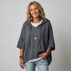 Harmina | Dames Hoodie met Capuchon, Trekkoord & Losse pasvorm