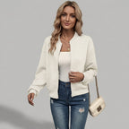 Gessica | Dames Vestjasje met Ritssluiting, Effen Kleur & Casual Pasvorm