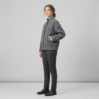 Melisella | Dames Oversized Jas – Casual Ritssluitingjas met Geribde Kraag