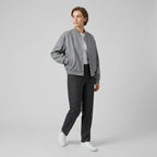 Rosella | Dames Cropped Jas – Casual Jas met Drukknopen en Geribde Manchetten