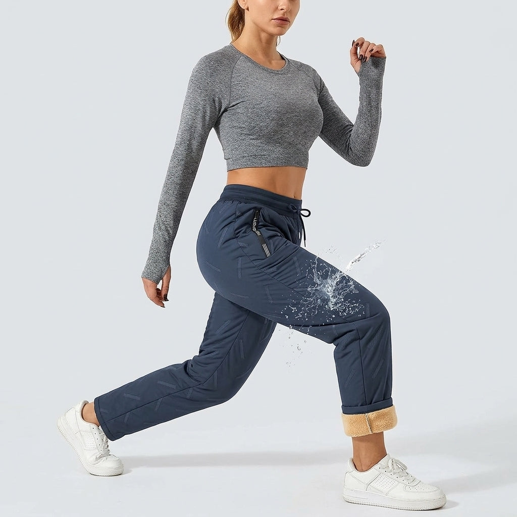 Belisara | Fleecegevoerde winterbroek voor dames – Warme broek met losse pasvorm