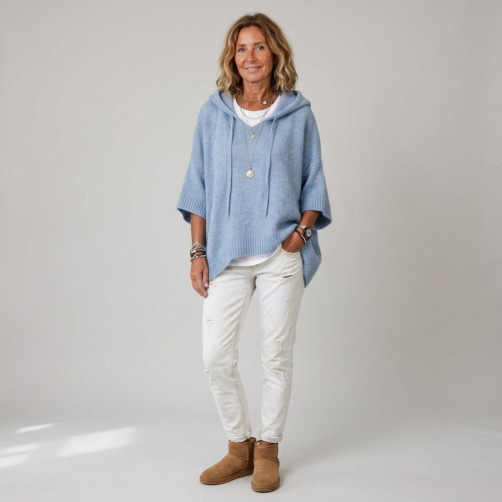 Harmina | Dames Hoodie met Capuchon, Trekkoord & Losse pasvorm