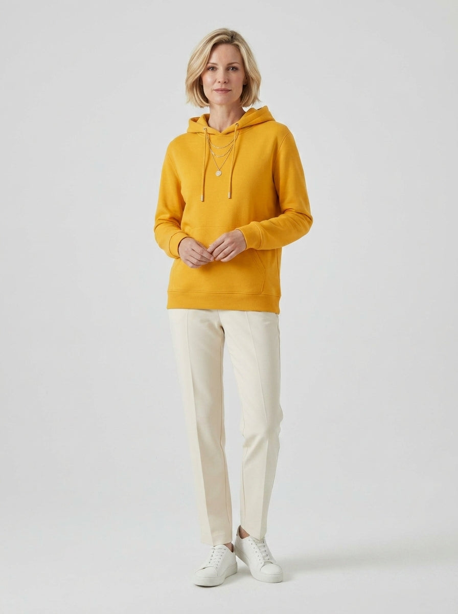 Faevella | Dames Hoodie met Sherpa-voering – Warme Pullover Sweater