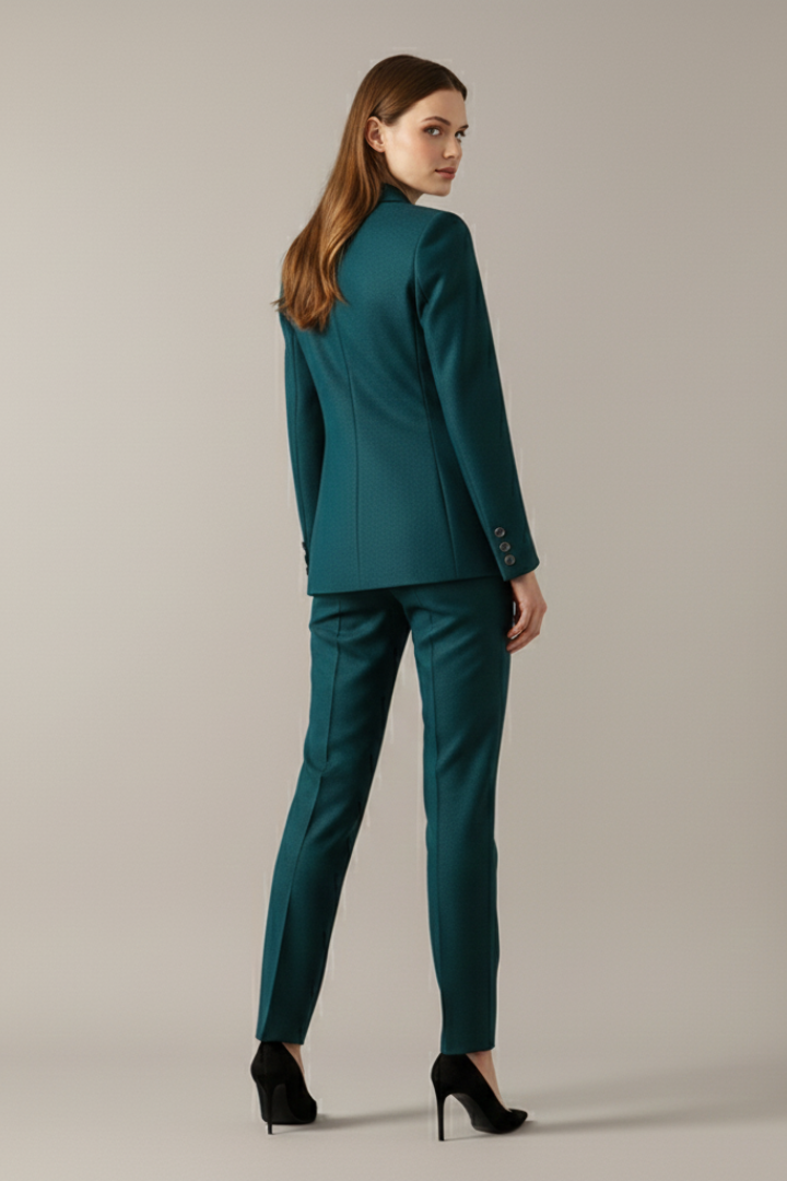 Frances | Blazerset voor dames – Blazer met één knoop & broek met rechte pijpen